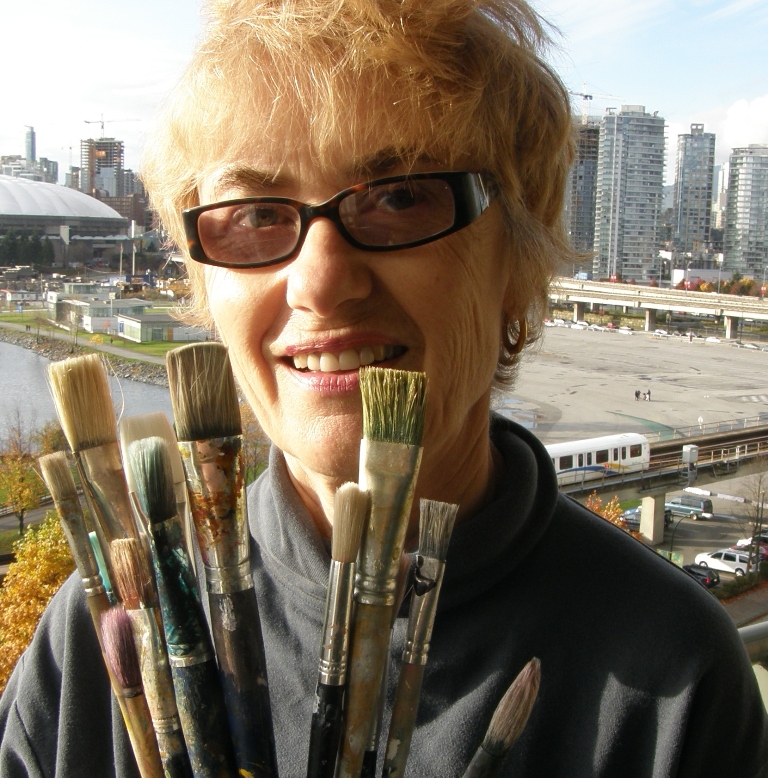 sherry with paint brushes.jpg